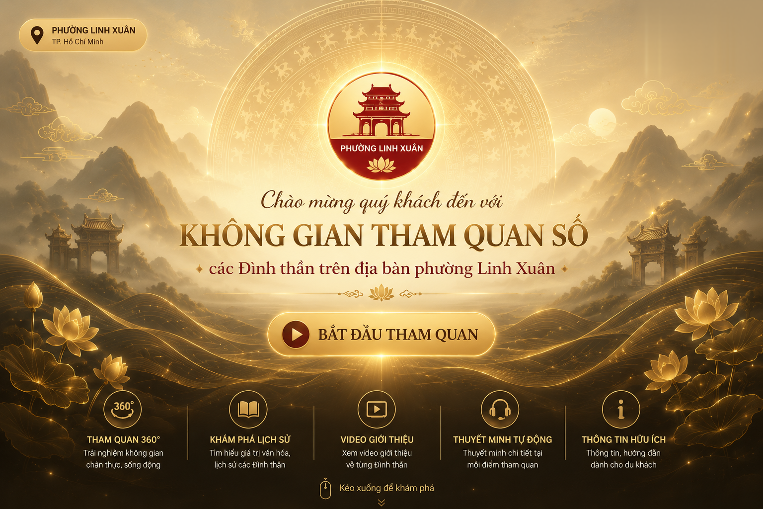 Không gian tham quan số các Đình thần phường Linh Xuân
